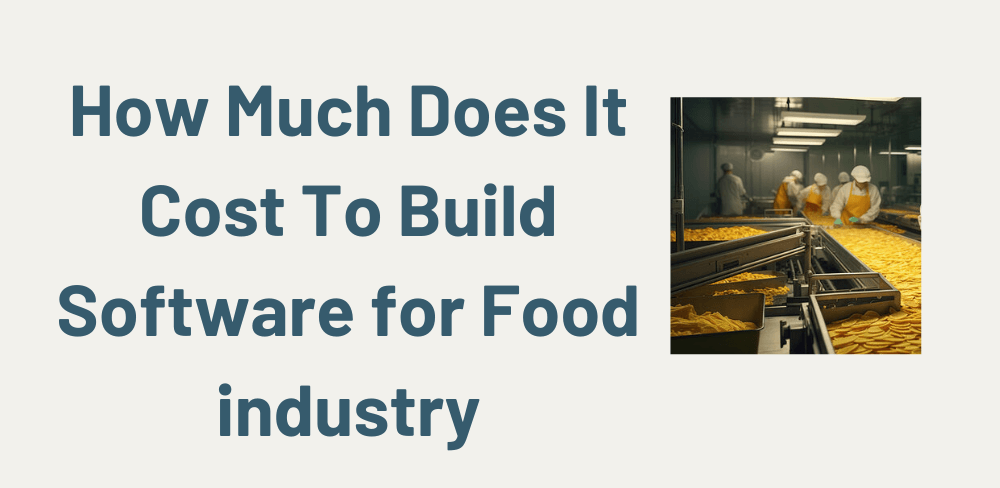 How Much Does It Cost To Build Software for Food industry